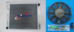 3 x Core Aluminum Radiator & Fan for Nissan Fairlady 300ZX Z32 (1989-1996)