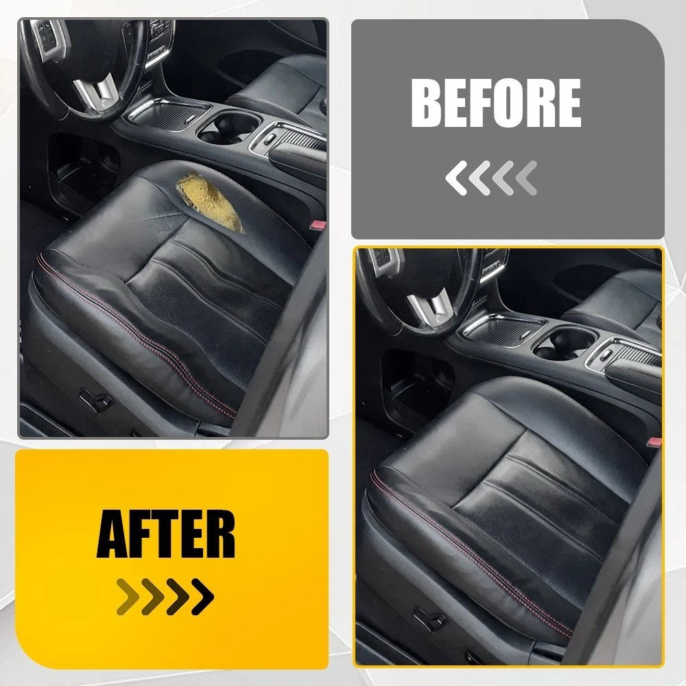 Left Front Bottom Seat Cover for Dodge Grand Caravan (2008–2020) Black Red Seam