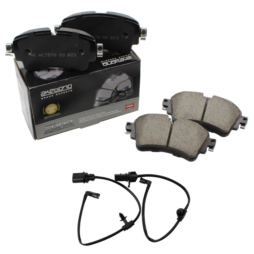 Akebono Euro Rear Ceramic Brake Pads for Audi A4 Allroad Quattro A5 (2009–2020)