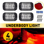 Set of 4 LED Rock Lights for Universal Use (Waterproof)