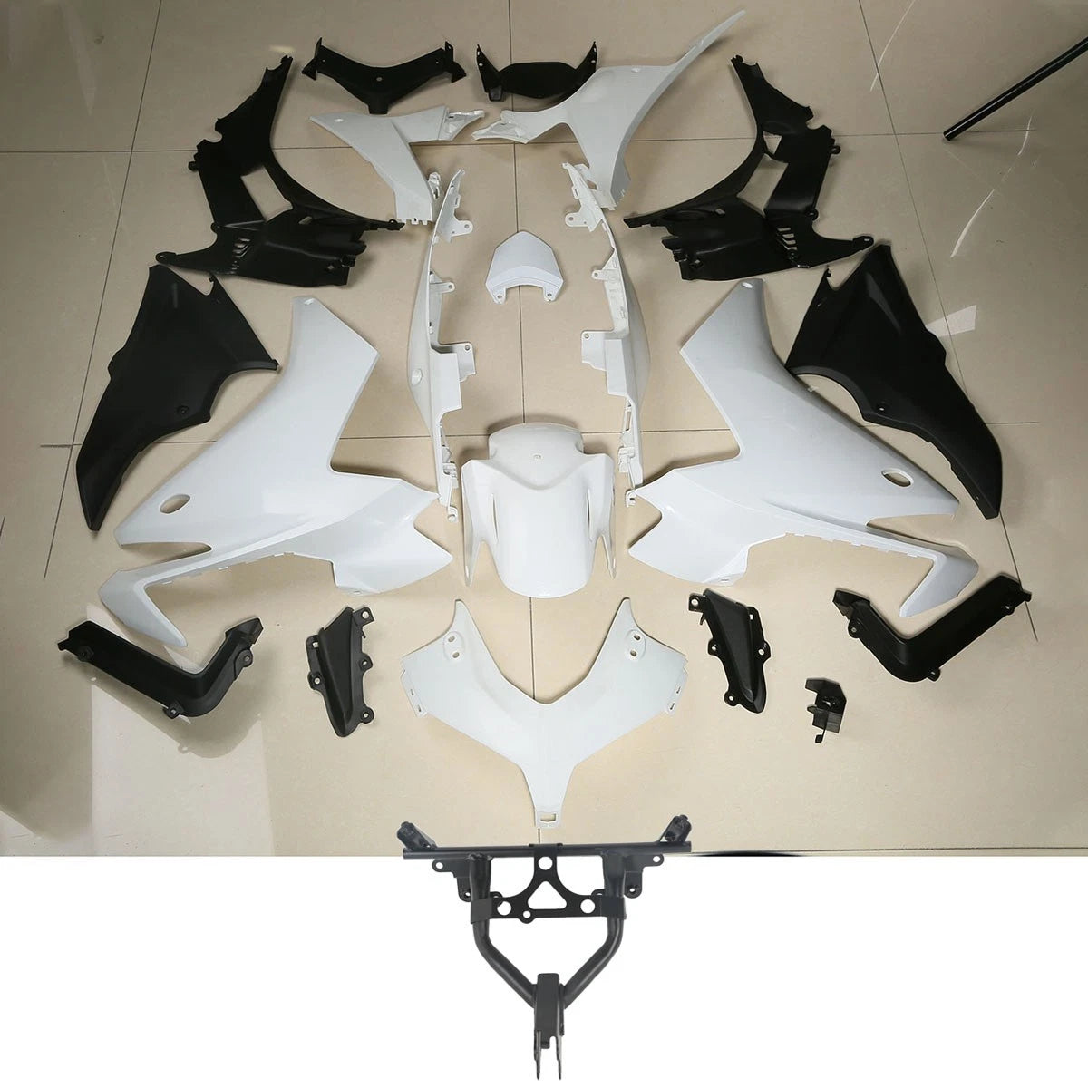 Unpainted Fairing Bodywork & Upper Stay Bracket for Honda CBR500R (2013–2015)