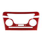 Red Carbon Fiber Interior Console CD AC Panel Cover Trim for Dodge Charger (2011–2014)