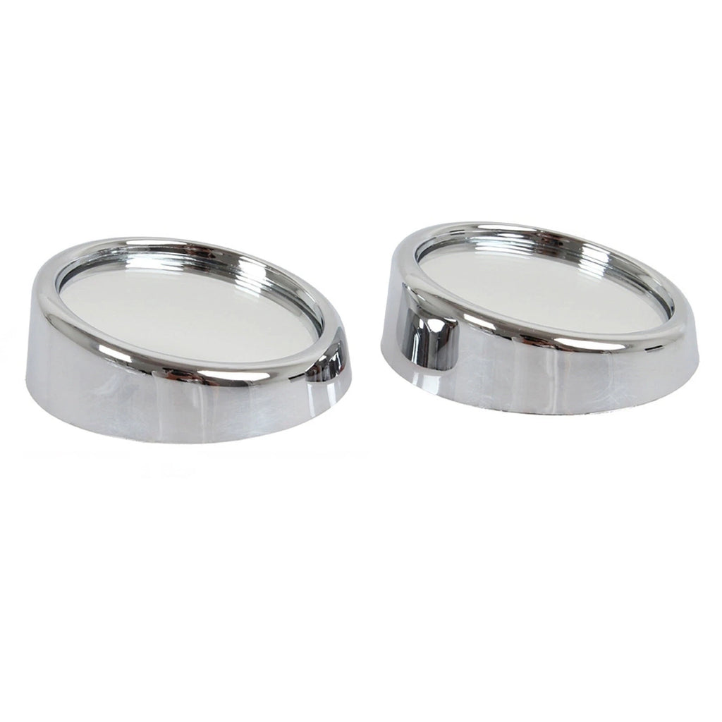 2" Silver Round Stick-On Blind Spot Convex Mirror for Universal (Universal)