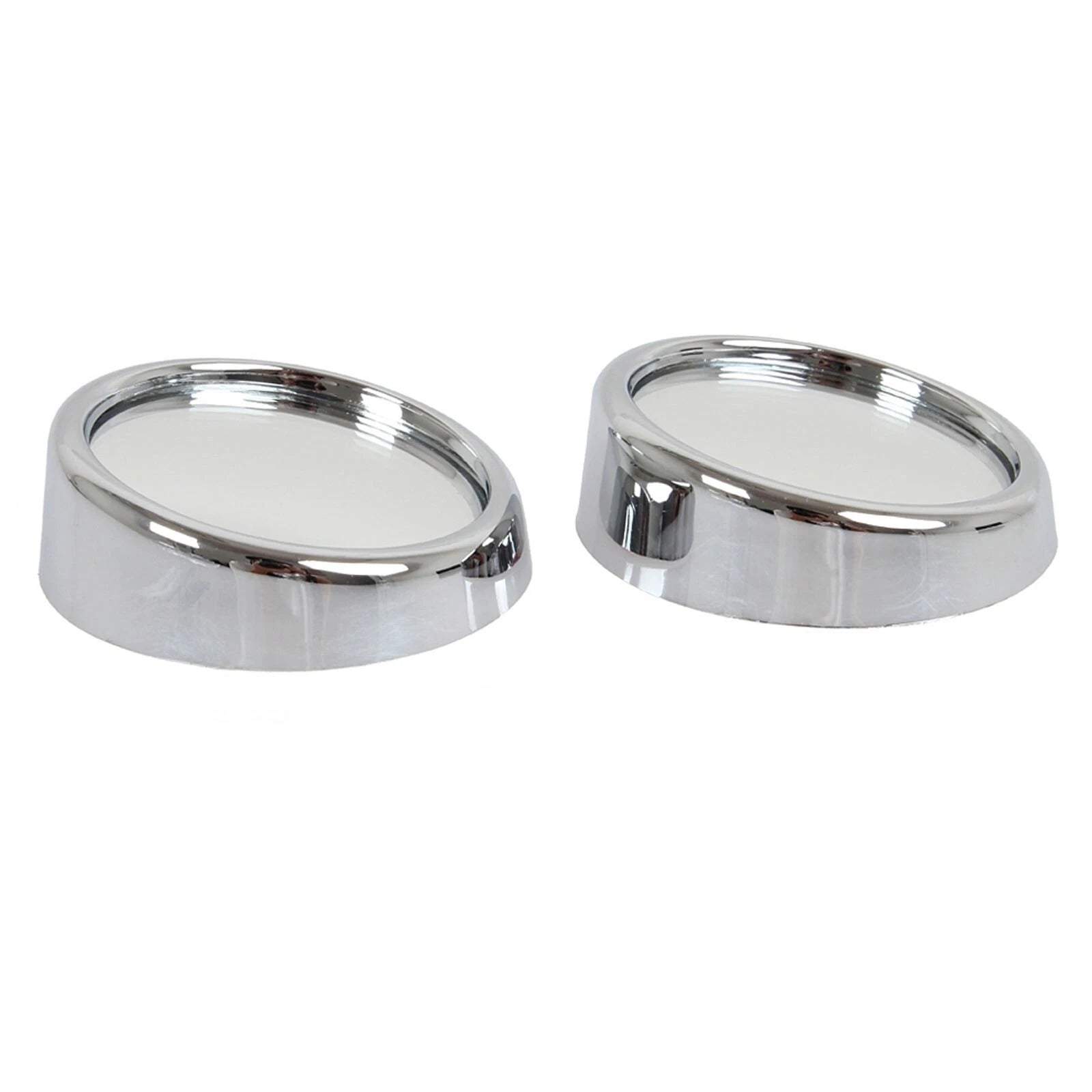 2" Silver Round Stick-On Blind Spot Convex Mirror for Universal (Universal)