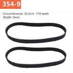 Set of 2 Rubber Drive Belts for 9403 Sander