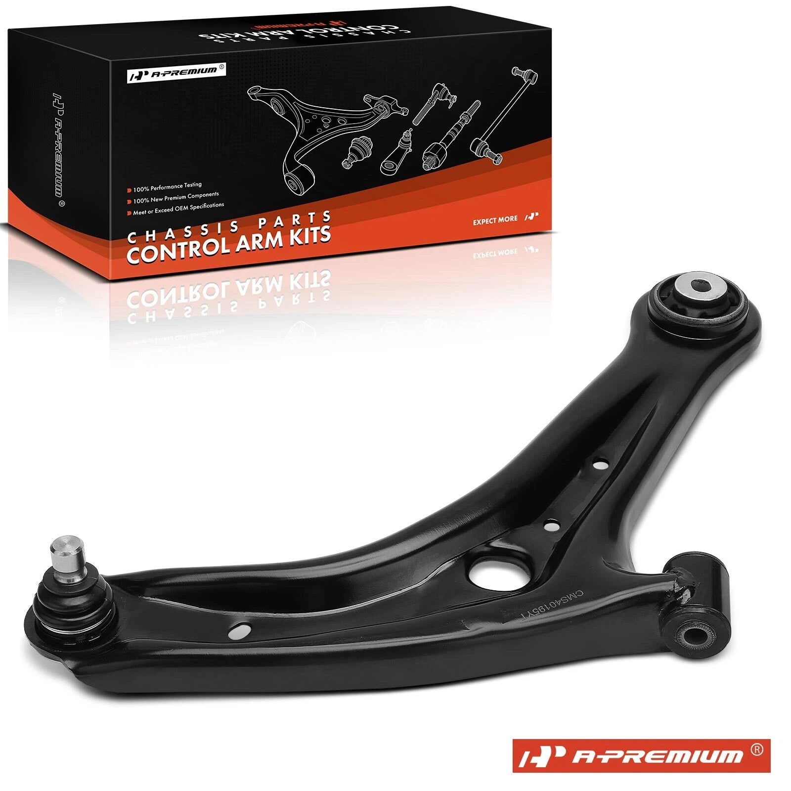 Front Right Lower Control Arm with Ball Joint for Ford Fiesta (2011–2019)