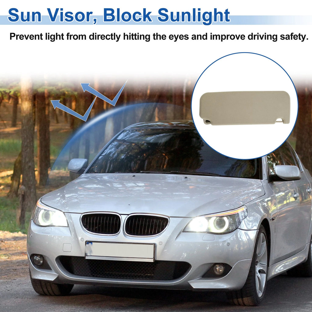 Left Side Sun Visor for BMW 5 Series F10 (2011–2017) No. 51167248857 Beige
