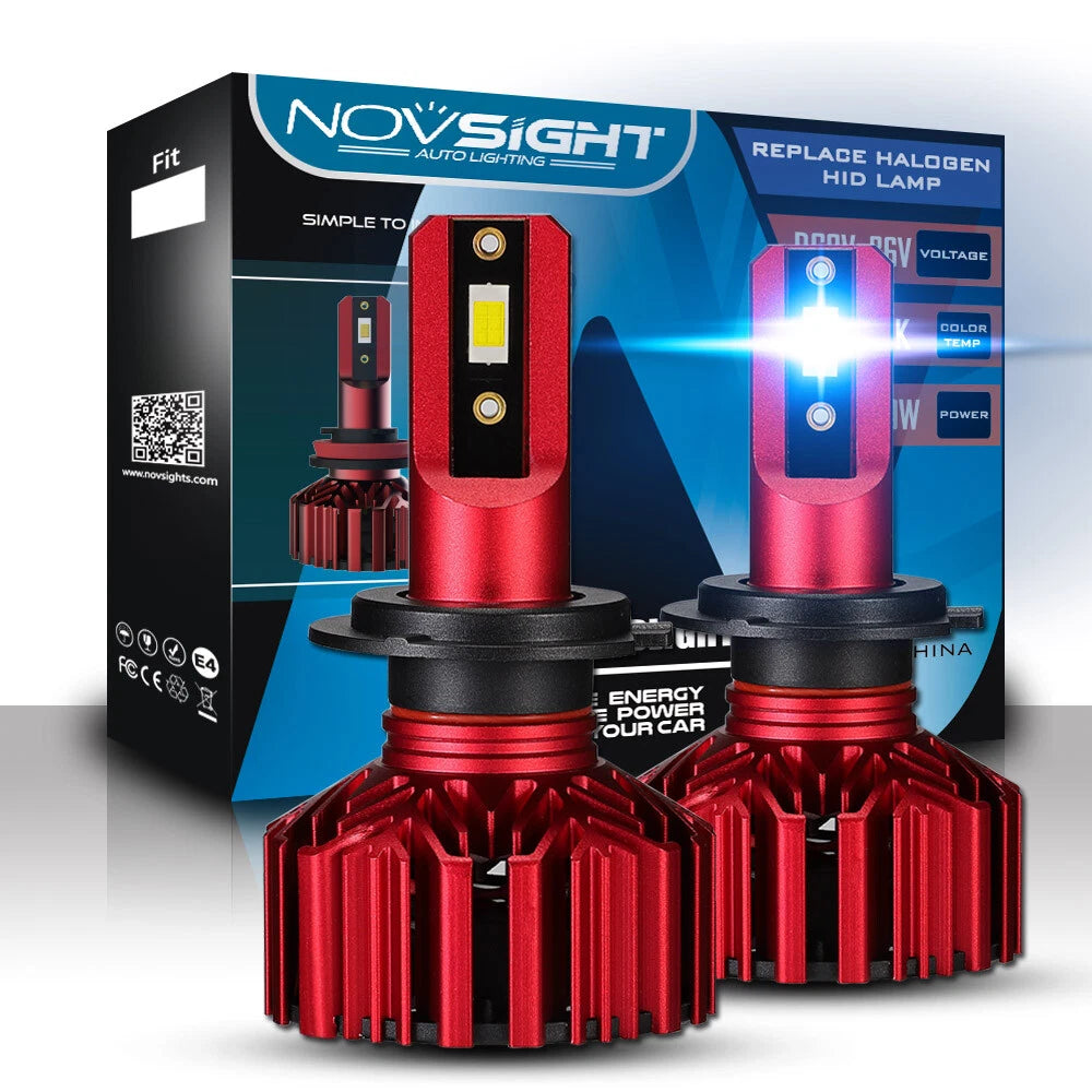 H7 LED Headlight Bulbs for NOVSIGHT (6500K, 12000LM, 60W, 9V-32V)