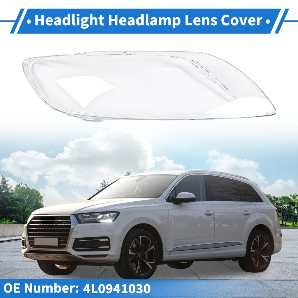 1 Pc Headlight Lens Cover for Audi Q7 (2006–2015) No. 4L0941030 Clear
