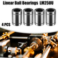 Set of 4 LM25UU Linear Ball Bearings for Cars (25mm ID, 40mm OD, 59mm Length)