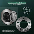 Set of 4 Wheel Spacers 1" Thick 5x4.5 12x1.5 for Mazda CX-7 (2009–2011)