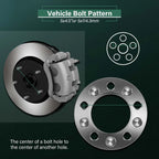 Set of 4 Wheel Spacers 1" Thick 5x4.5 12x1.5 for Mazda CX-7 (2009–2011)