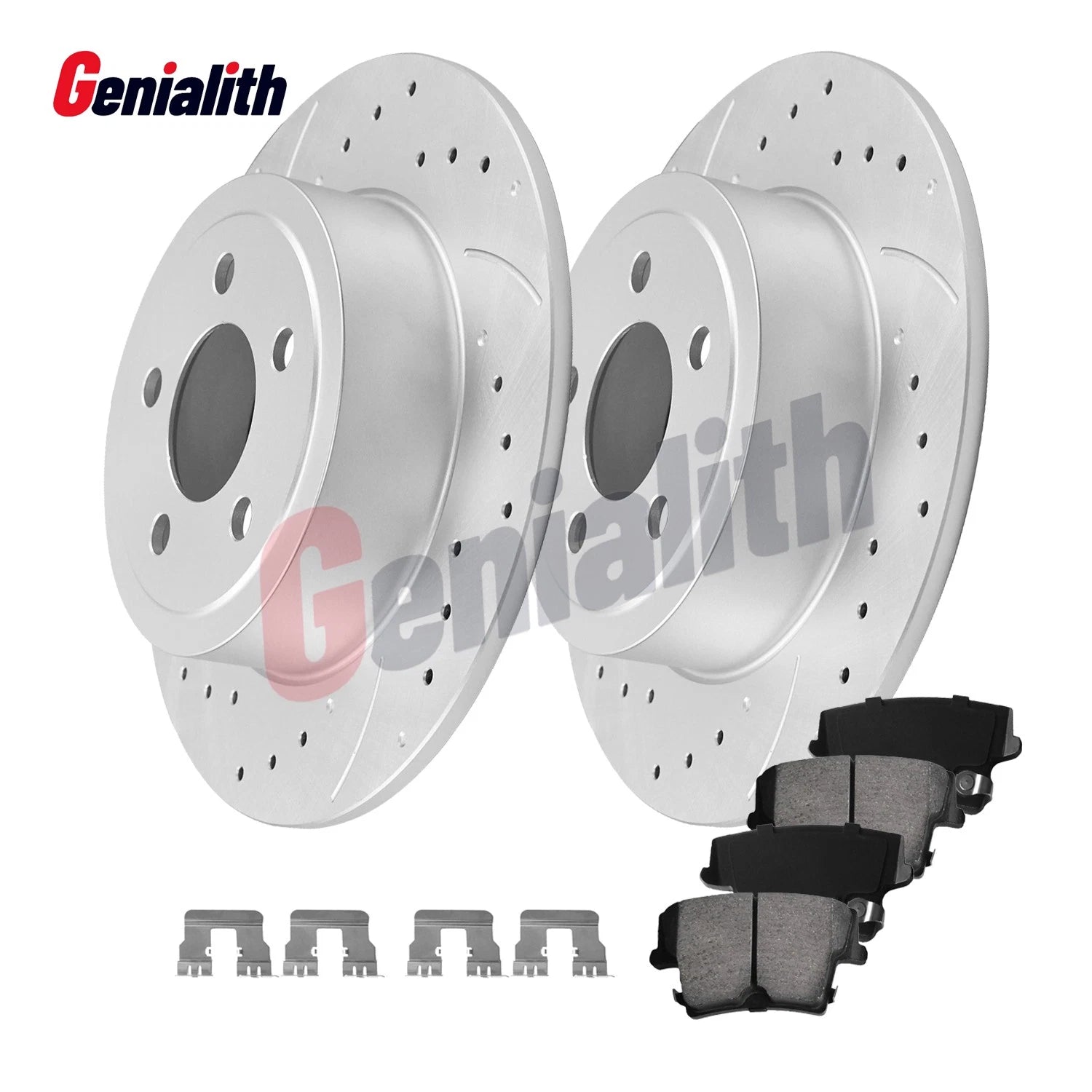 Rear Brake Rotor Ceramic Pad for Dodge Challenger Charger Chrysler 300 (2006–2020)