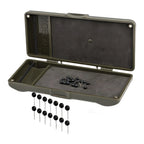 Fishing Rigs Organiser Box with Metal Coated Anti Slip Strip for Hooks