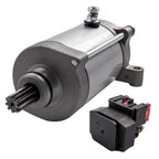 Starter Motor & Relay Solenoid for Yamaha ATV Kodiak 400 450 Wolverine 450 (1993–2023)