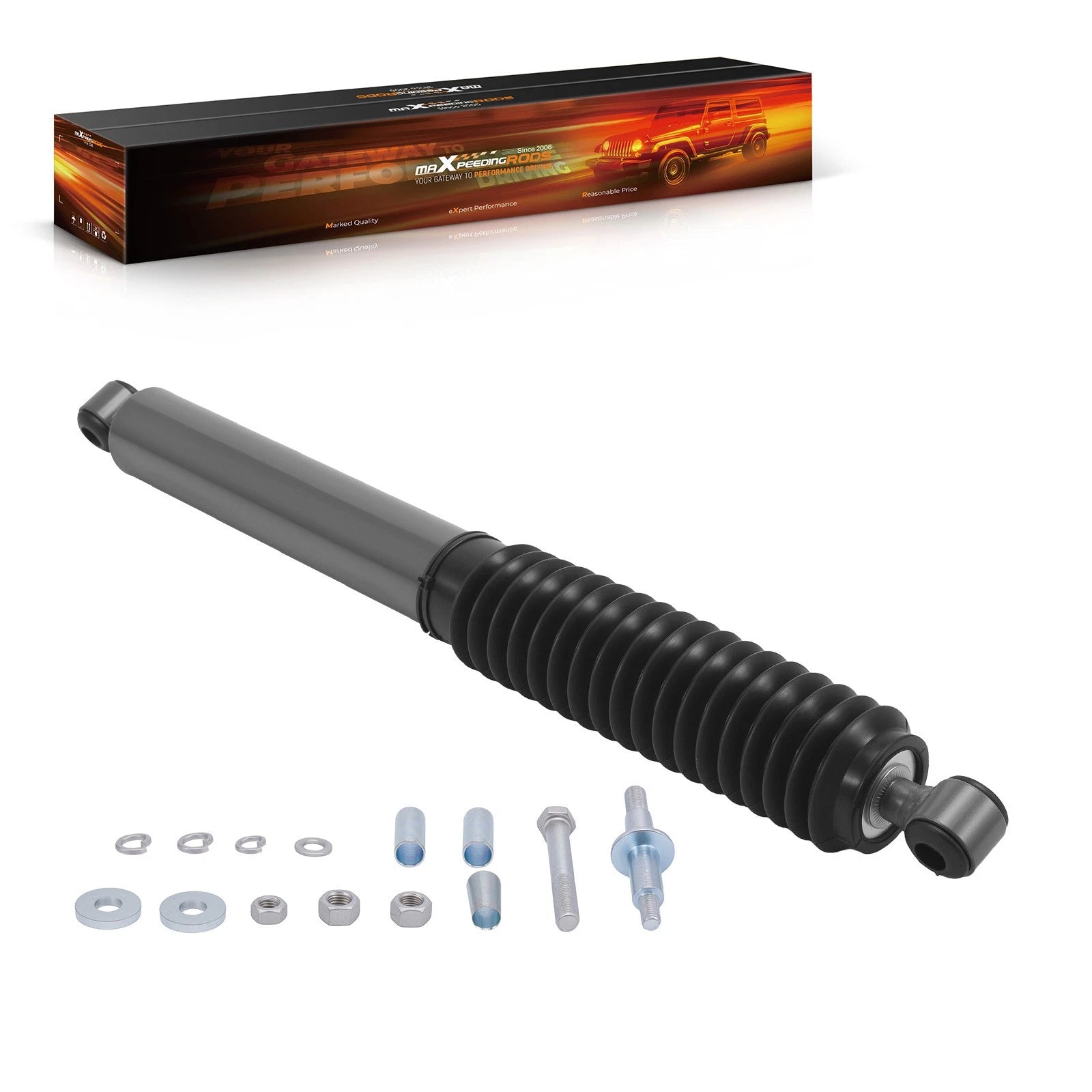 Front Steering Stabilizer for Dodge Ram 2500 3500 4WD (1994–2009) Carbon Steel