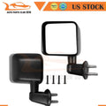 Manual Fold Side View Mirrors Cover Pair for Jeep Wrangler (2007–2017)