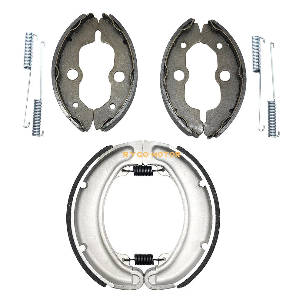 Front Rear Brake Shoes w/Pins Kit for Honda Fourtrax 300 TRX300FW (1988–2000)