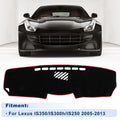 Dash Cover for Lexus IS350/IS300h/IS250 (2005–2013) Black Red Edge