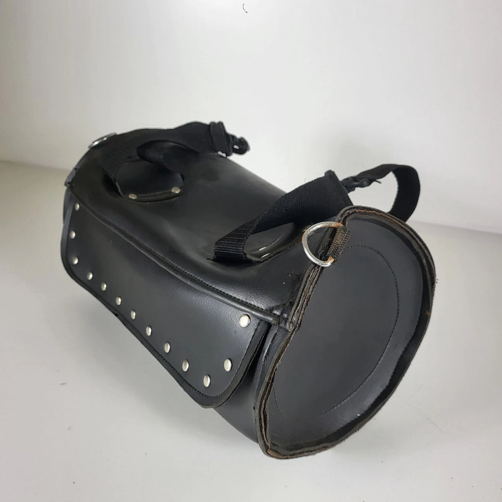 Luggage Duffle Tool Bag for Harley Motorcycle (Black, Studded)