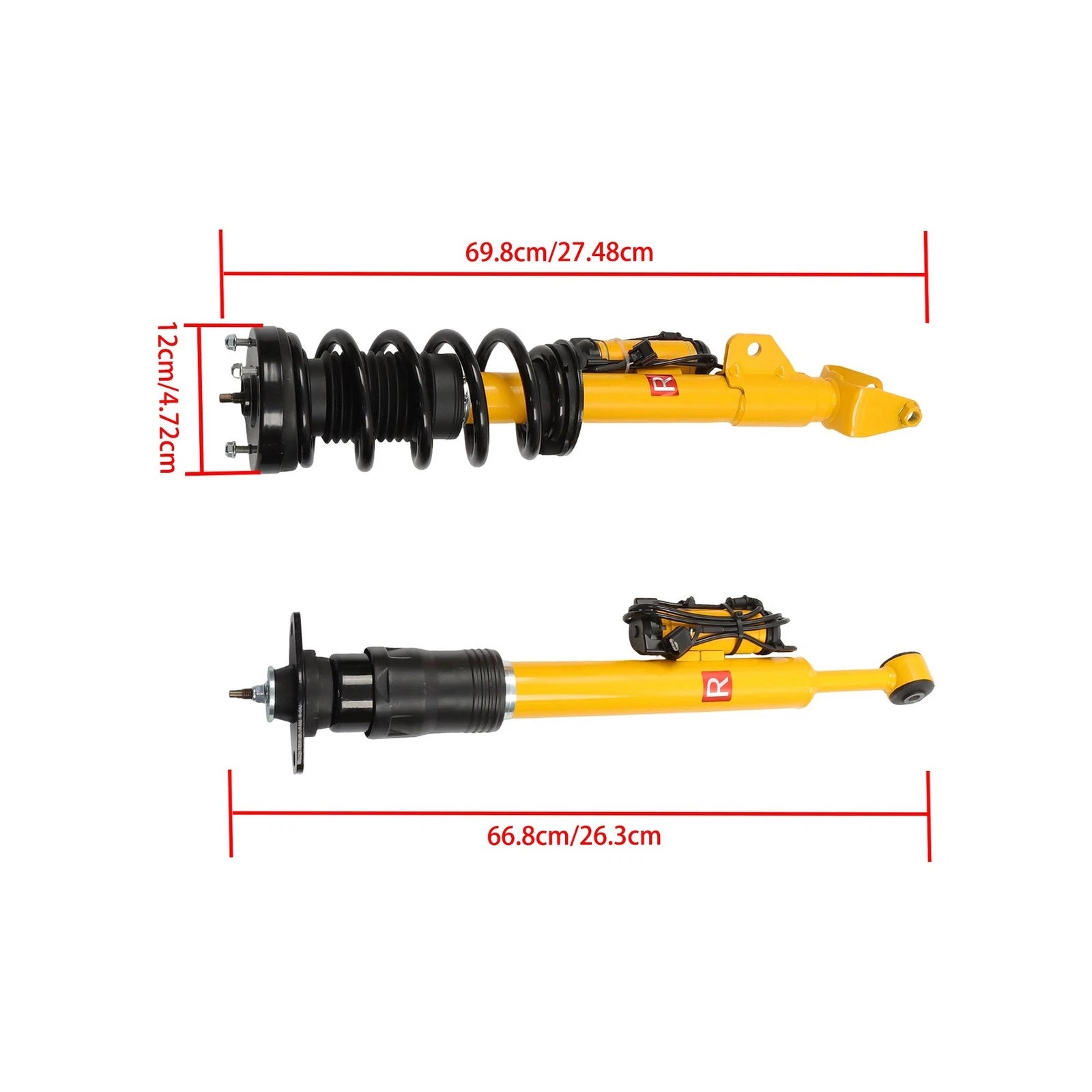 4X Shock Struts for Dodge Challenger Charger SRT R/T (2015â2023)