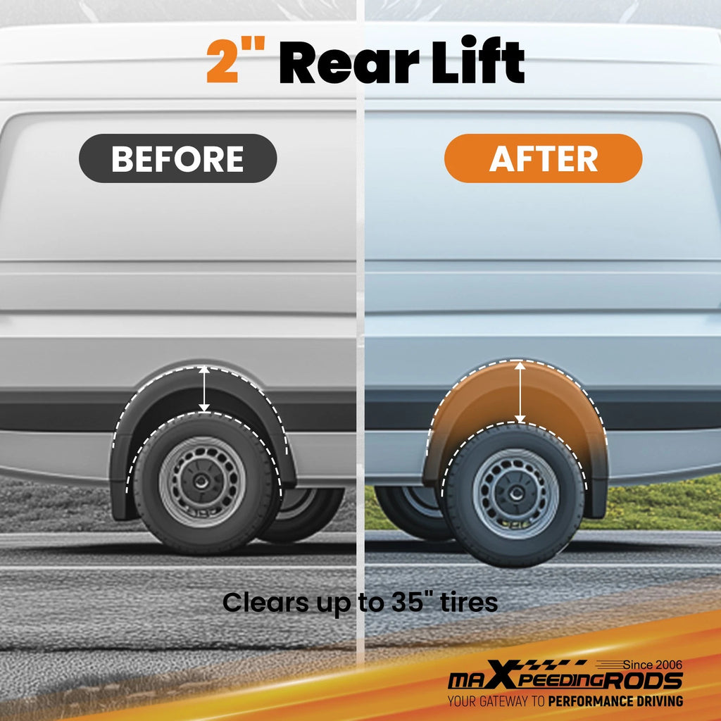 2" Suspension Lift Kit for Mercedes-Benz Sprinter 2500 (2007–2018)