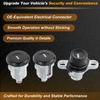 Set of 2 Doors & Hatch Lock Cylinder PY472 for Chevrolet Camaro, Firebird (1993–2002)