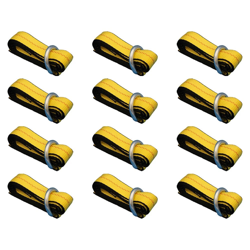 Set of 12 Heavy Duty Wheel Lift Straps (Yellow) for Universal Products