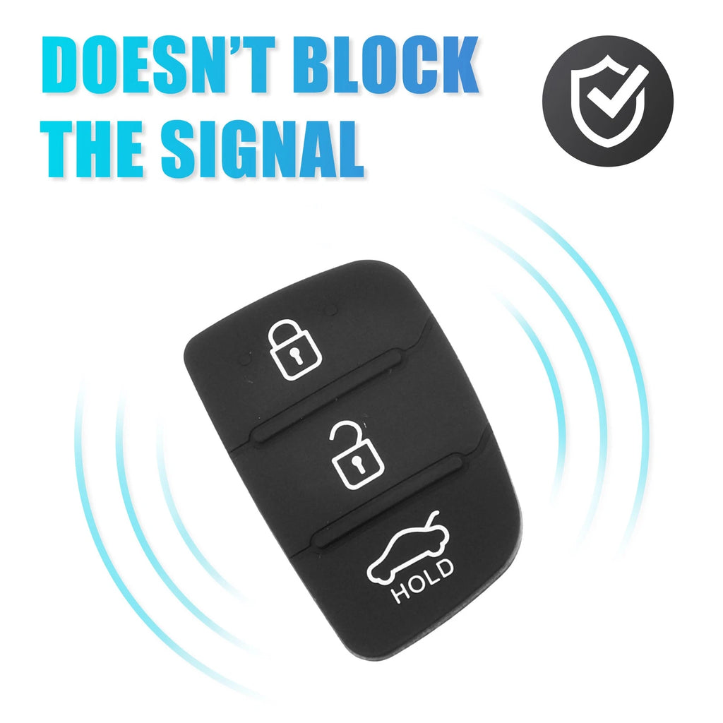 3 Button Keypad Replacement Rubber Pad for Hyundai 