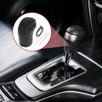 1 Pc Gear Shift Knob Cover for Hyundai Tucson (2015–2018) Black Grey Faux Leather