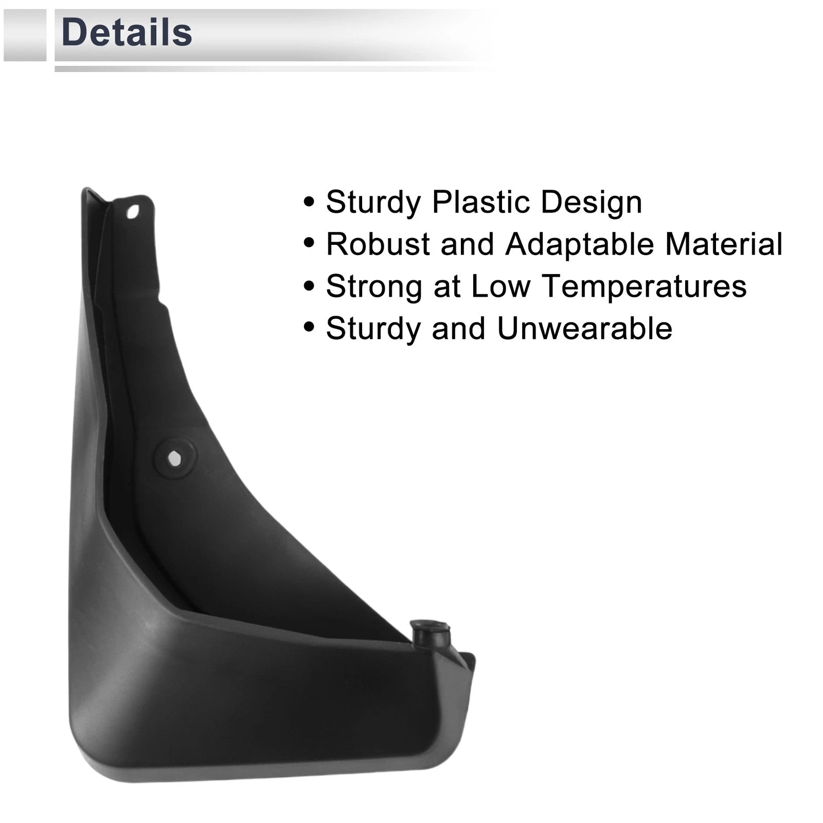 Set of 2 Mud Flaps Splash Guards for Audi Q2L (2018–2022)