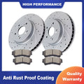 Front Drilled Slotted Rotors & Ceramic Pads Kit for Mazda 6 (2003–2008)