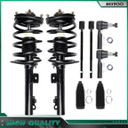 Front Struts Inner Outer Tie Rod Kit for Ford Taurus Mercury Sable (1996–2007)