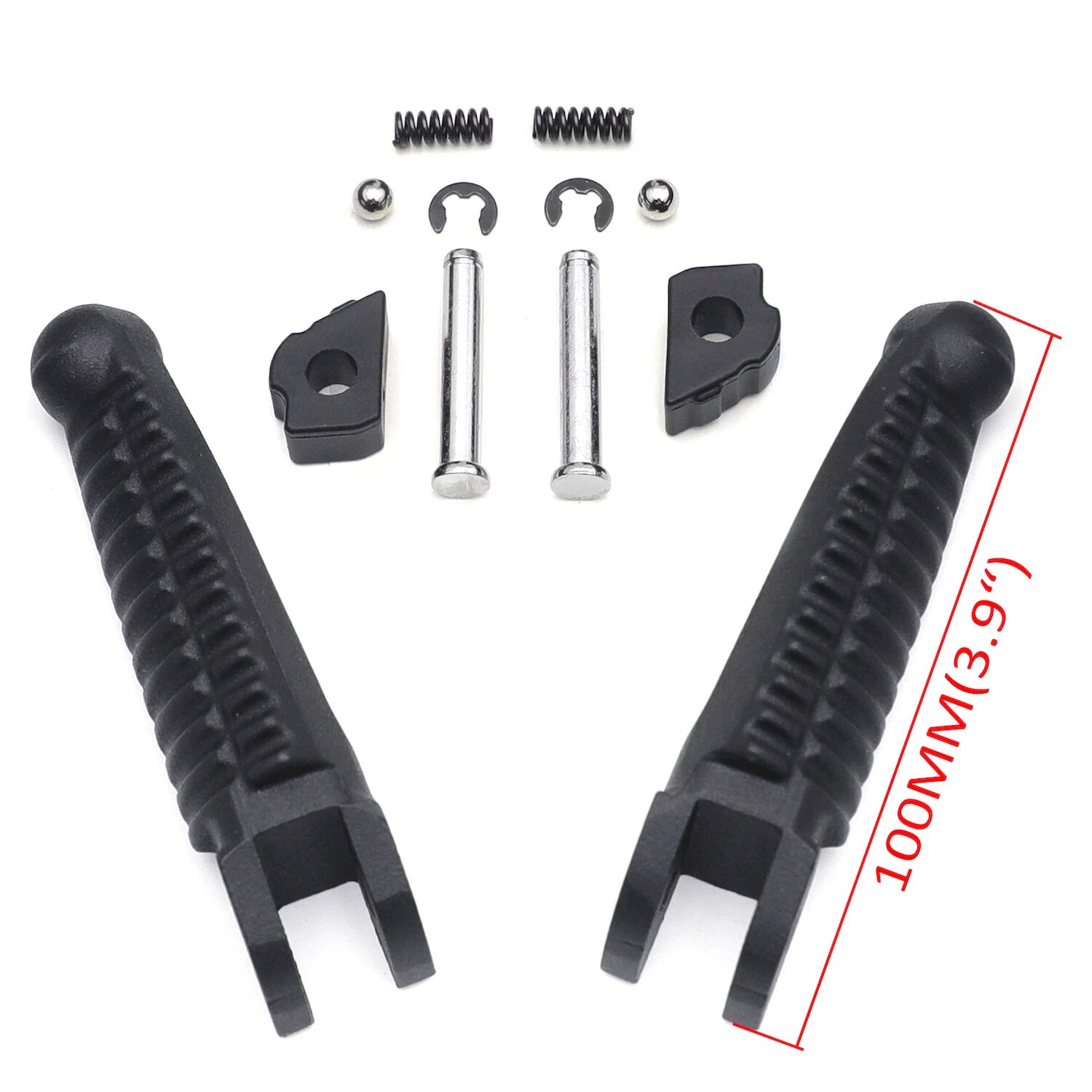 Black Rear Passenger Footpeg Footrest for Ducati 848 (2008), 1098/S (2007-2008), 1098 (2010-2011)