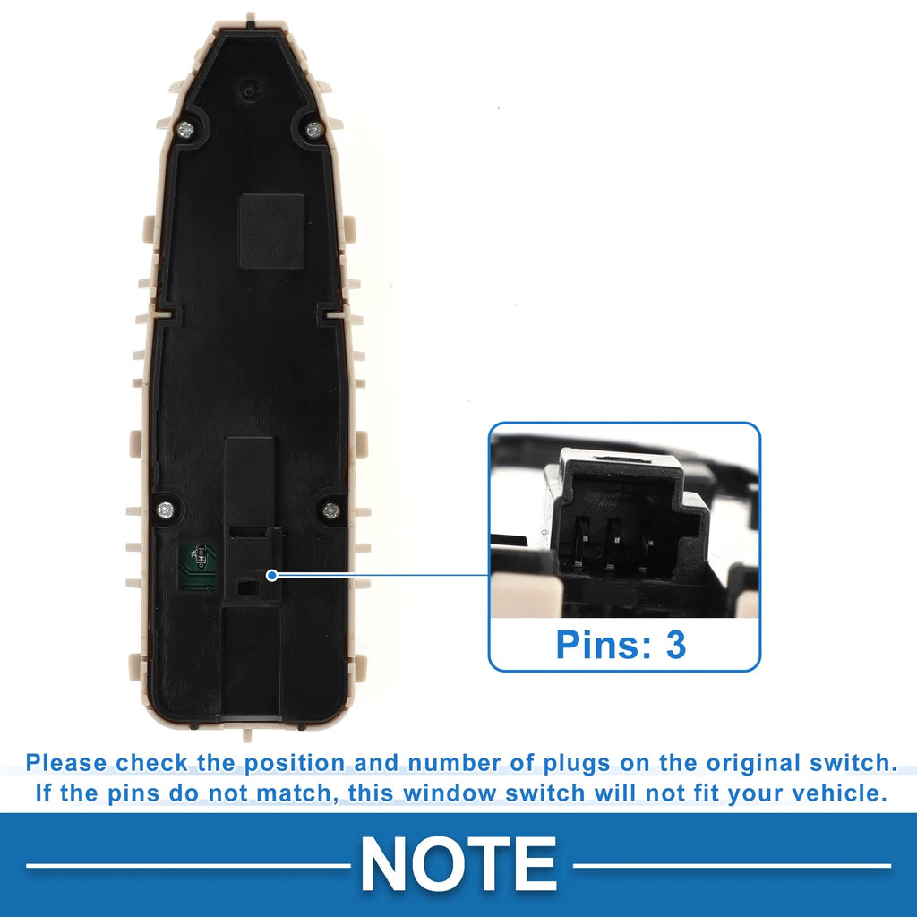 Front Driver Side Power Window Switch for Mercedes-Benz W213 (2017–2023) No. 2139055103