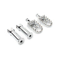 Chrome Rear Passenger Foot Pegs with Bracket for Harley Softail Street Bob (2018–2020)