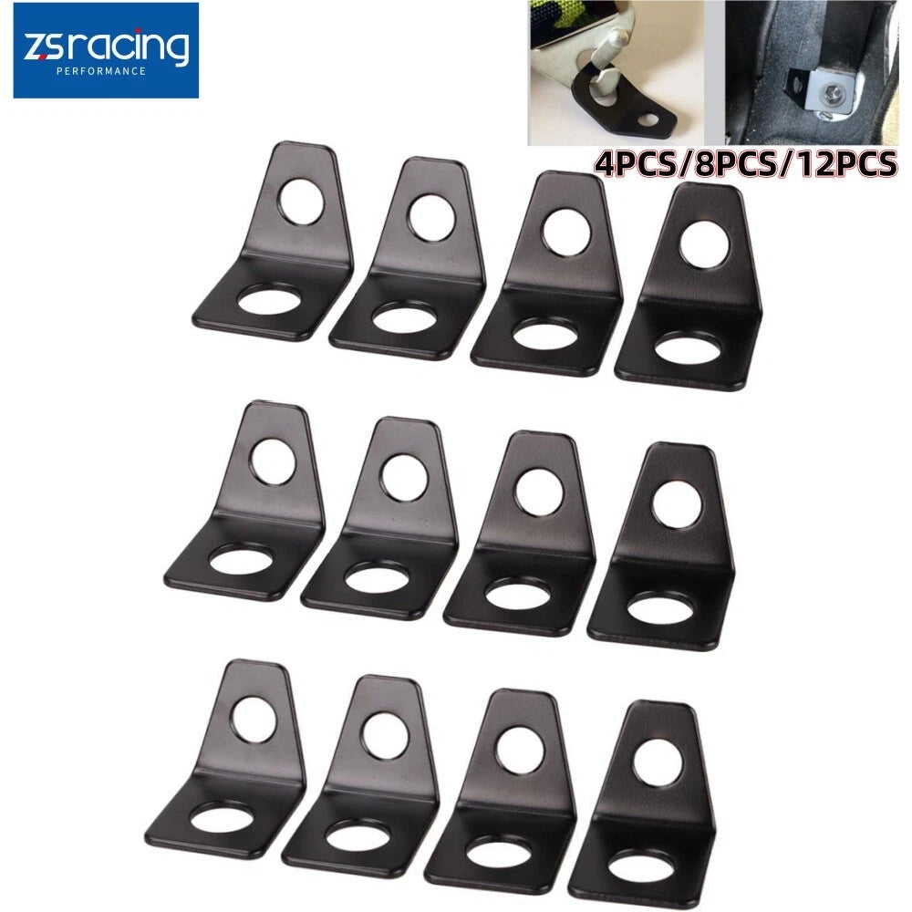 Set of 2 Seat Belt Mounting Brackets for Universal Fit