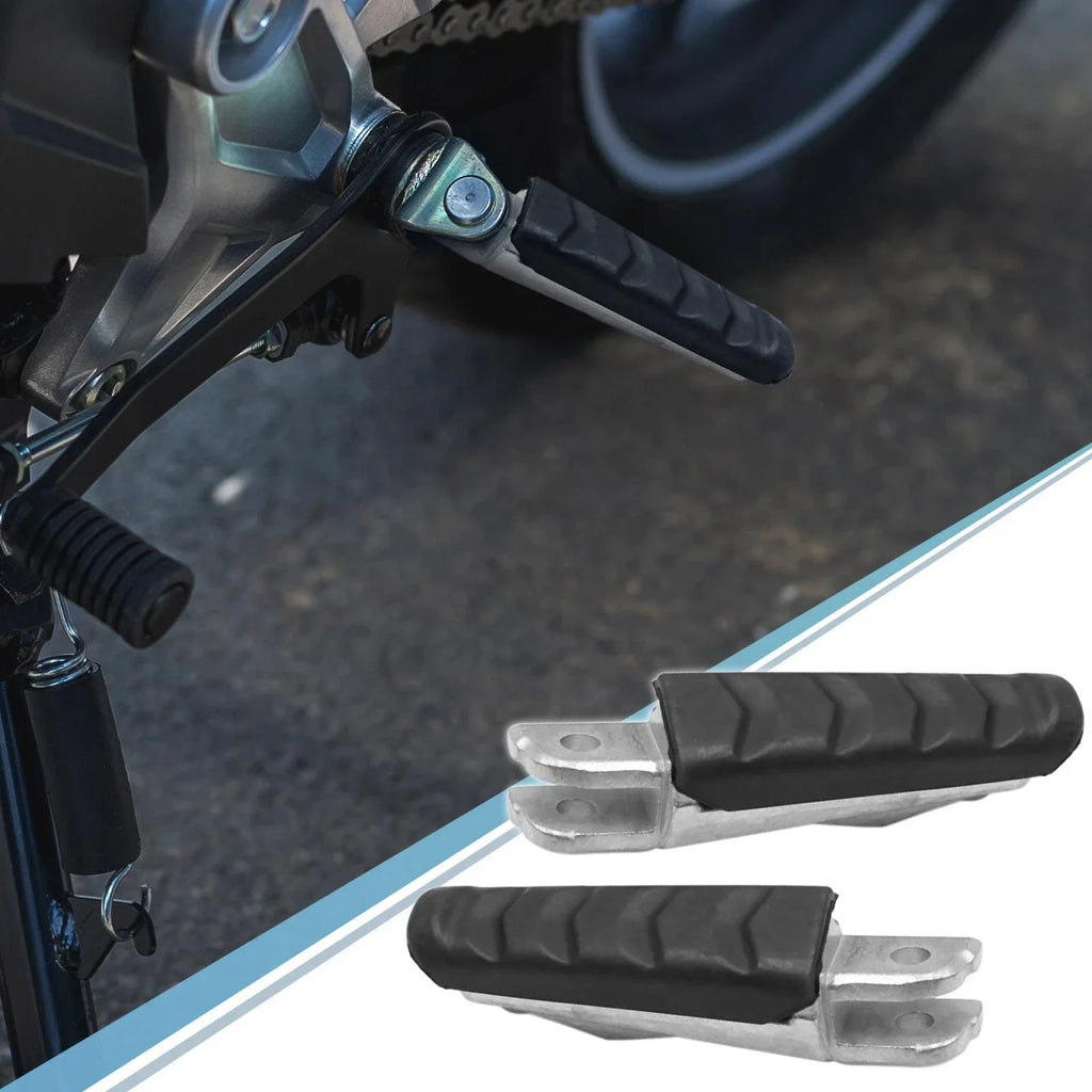 1 Pair 8mm Aluminum Aolly Footrest Footpeg for BMW Black