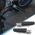 1 Pair 8mm Aluminum Aolly Footrest Footpeg for BMW Black