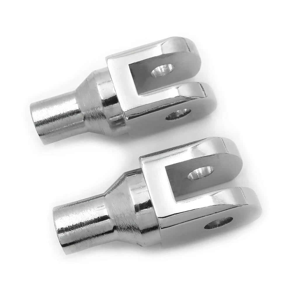 Chrome Footpeg Footrest Adapter for Harley FXBB FXBR FXBRS FXLR (2018–2023)