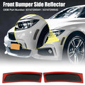 2x Black Lens Front Bumper Side Marker Reflector for BMW 428i 435i (2014-2016)