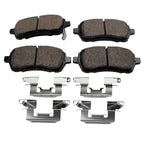 Set of 4 Akebono ProAct Ultra Premium Ceramic Brake Pads for Ford Fiesta, Mazda 2 (2011–2019)