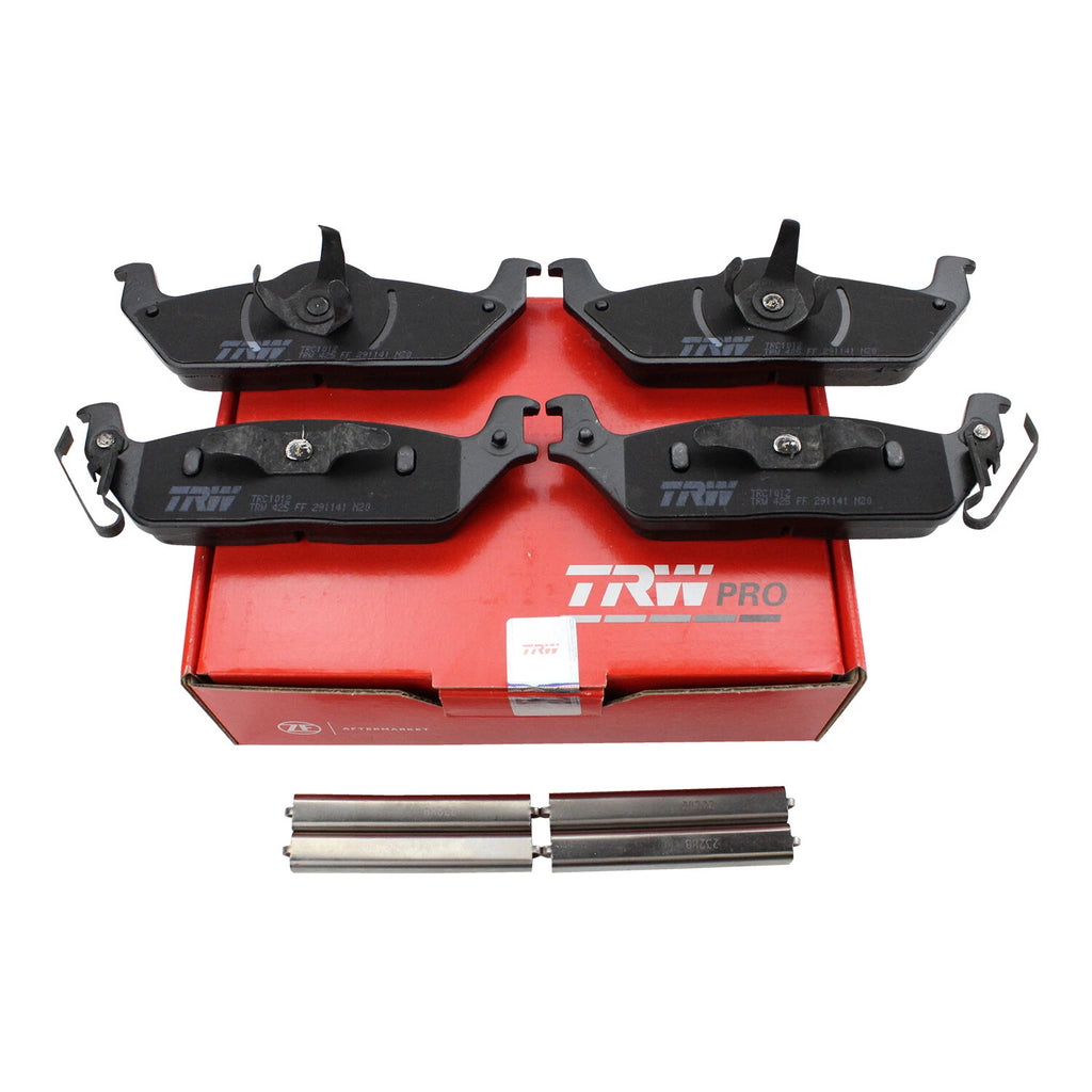 Set of 4 TRW Pro Rear Ceramic Brake Pads for Ford F-150 Lincoln Mark LT (2004–2008)