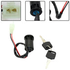 1PC 2 Wire Ignition Key Switch Lock W/ 2 Keys for Scooter Dirt Bike