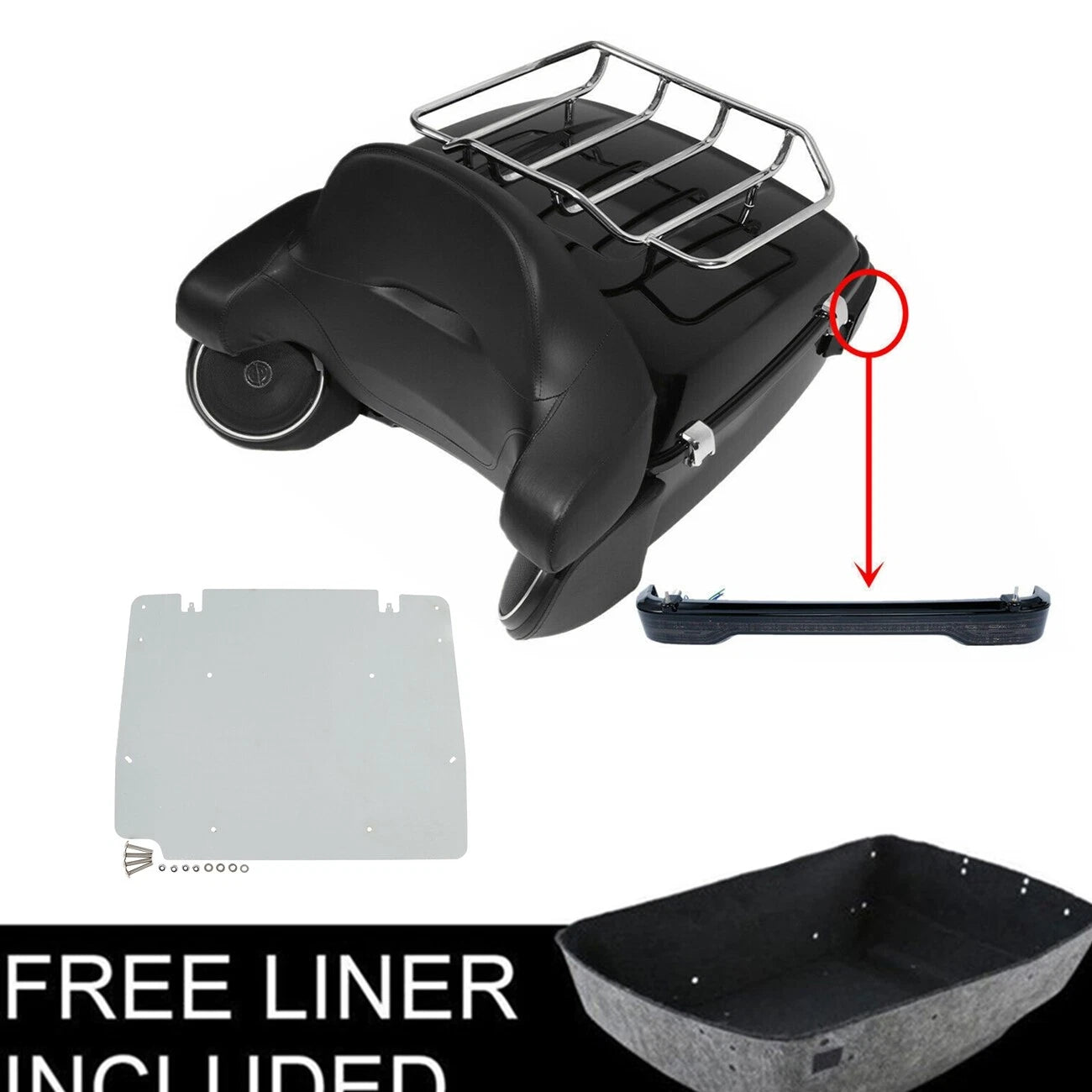 LED Light Speakers Plate for Harley Touring (2014–2023)