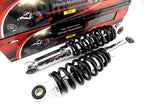 280mm JBS Black/Chrome Lowering Shock Absorbers for Suzuki GT185 (76-78)