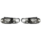 Headlight Assembly Pair for Chevy Camaro Z28 SS (1998–2002) Black Housing