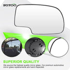 Set of 2 Mirrors Glass for Yukon Suburban Avalanche Silverado Sierra (1999–2007)
