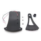 Curved Side Mount License Plate Bracket w/ LED Tail Light for