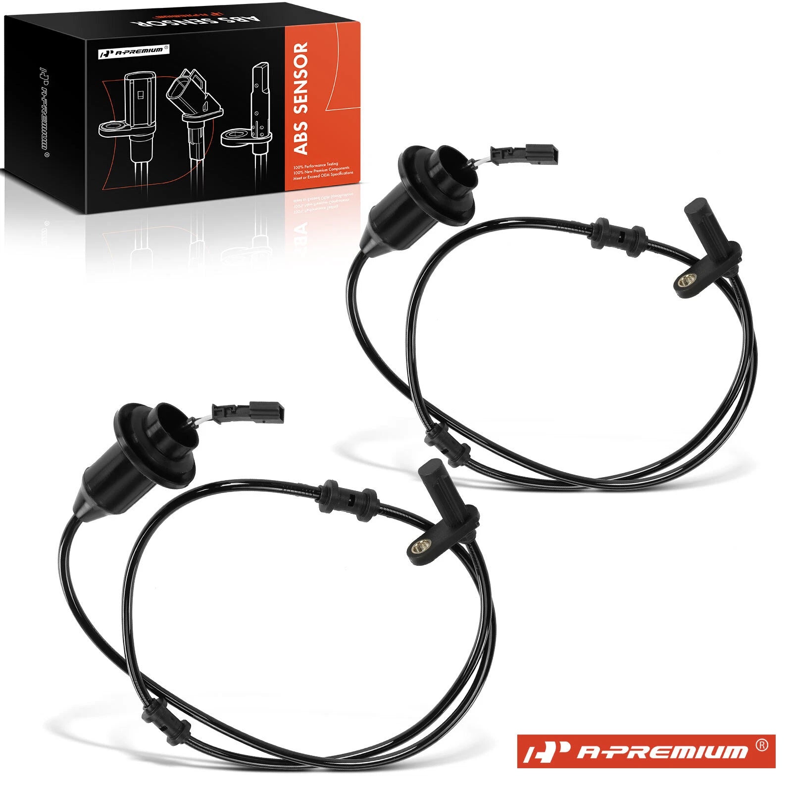 2X Rear ABS Wheel Speed Sensor for Mercedes-Benz SL500 SL55 AMG (2003–2006)